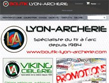 Tablet Screenshot of boutik-lyon-archerie.com